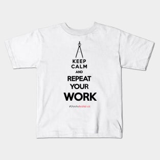 Keep Calm Architects - Black Letters. Kids T-Shirt